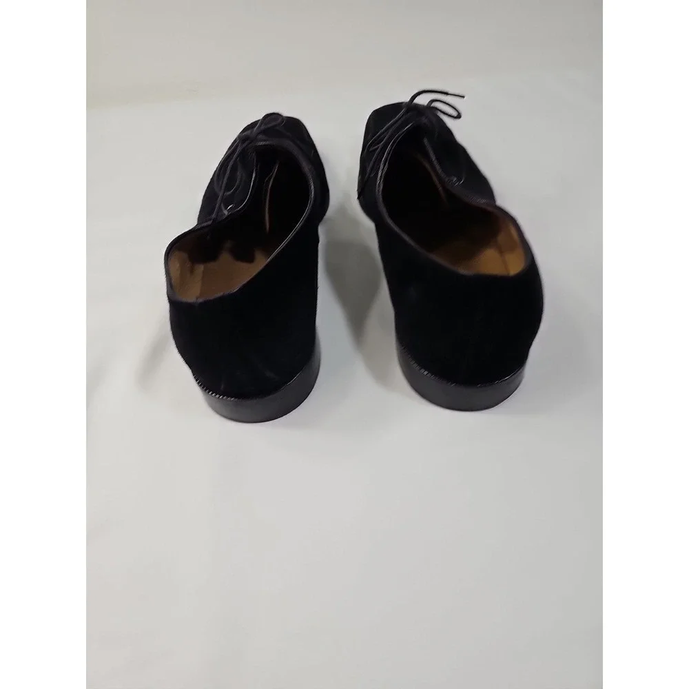 Moreschi Men's Black‎ Suede Oxford/ Loafers Shoes - Made In Italy-US 14